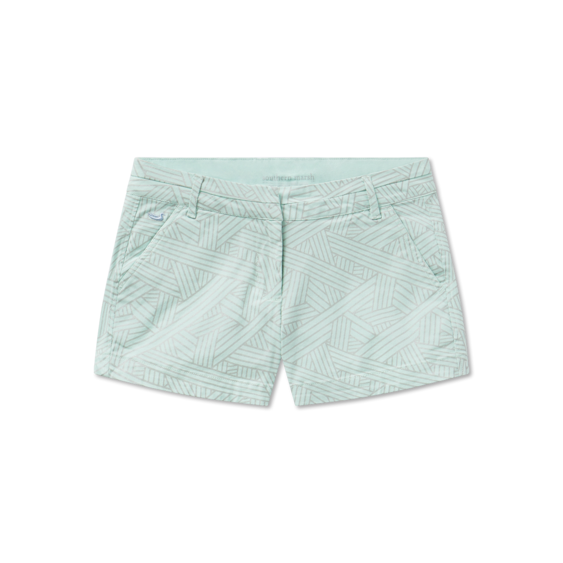 Ocean Green Fractured Lines