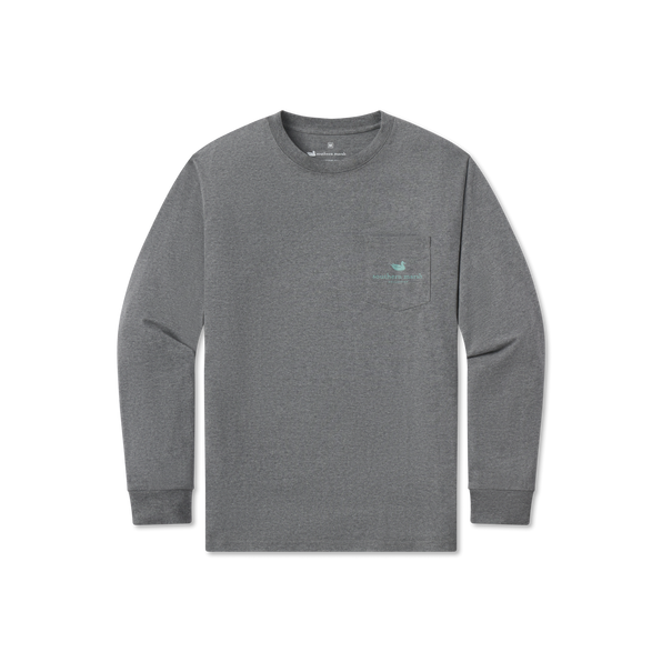 Dark Gray | Circle Catch Tee | Long Sleeve T-Shirt | Light Outdoors Shirt | Southern Fishing