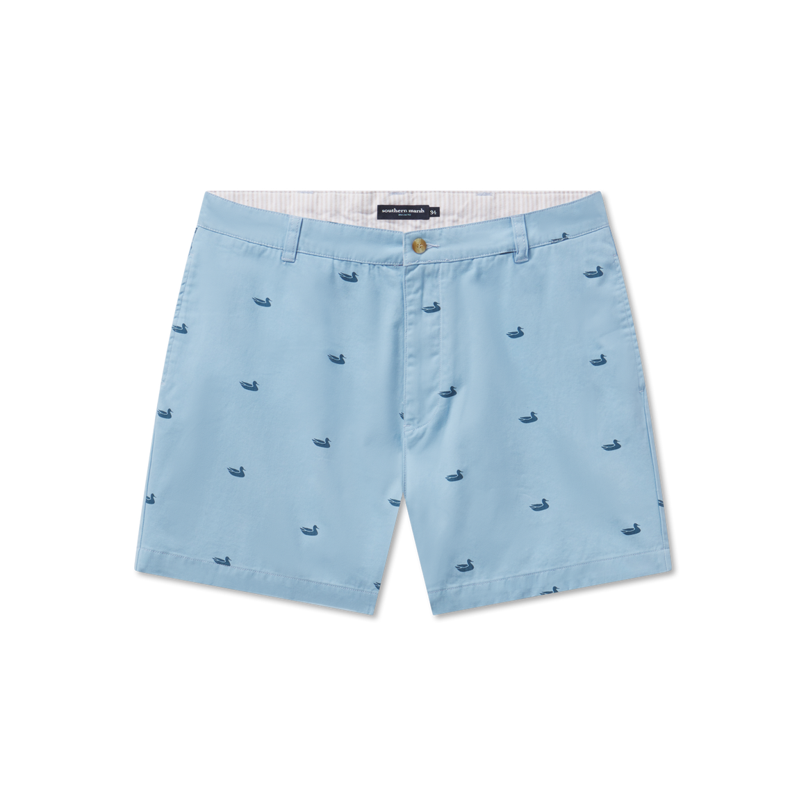 Light Blue with Printed Ducks