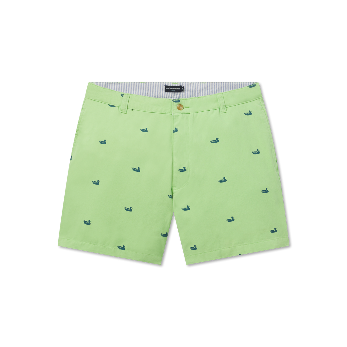 Lime with Printed Ducks