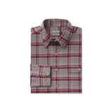 Maroon & Dark Gray Flannel