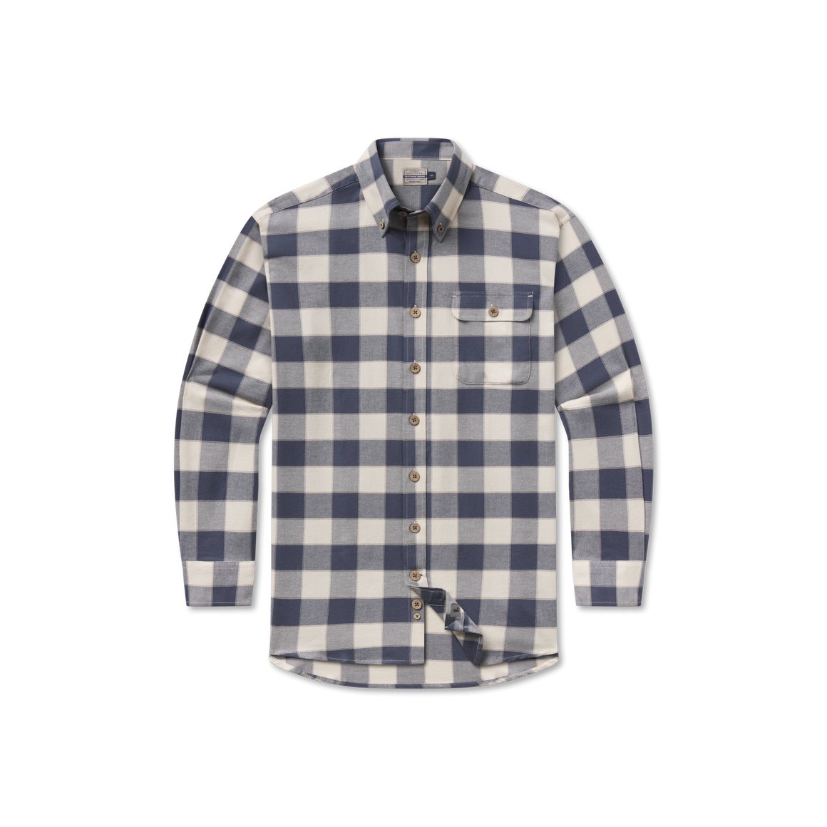 White & Slate Flannel | Front