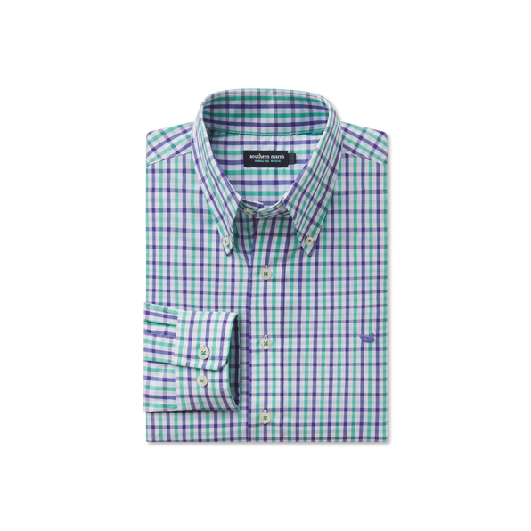 Purple and Green Gingham