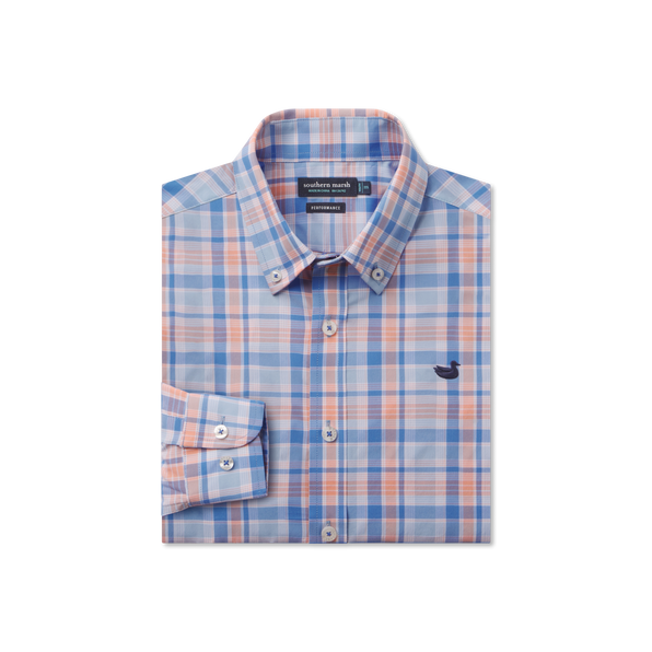 Royal & Orange Plaid