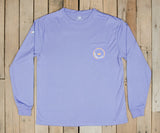 Lilac  with Peach | FieldTec™ Pocket Tee | Long Sleeve | Front