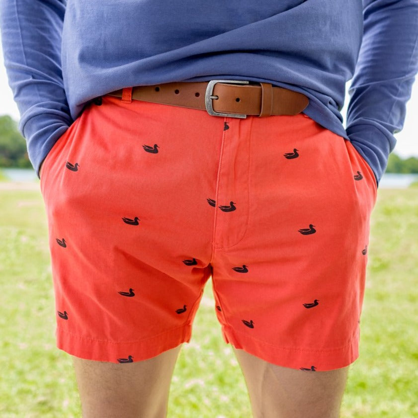 Coral with Printed Ducks | LS