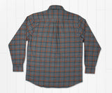 Navy  and  Orange | Boothville Flannel | Back