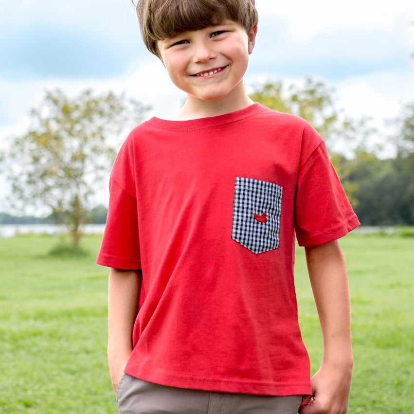 Red with Navy | LS